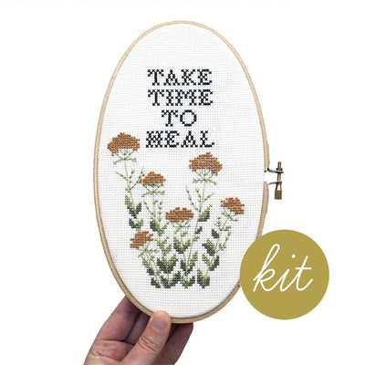 Take Time to Heal Cross Stitch Kit