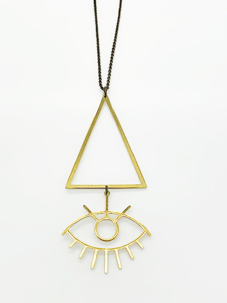 Triangle Eye Necklace
