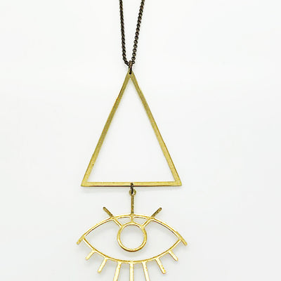 Triangle Eye Necklace