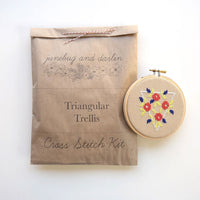 Triangular Trellis Cross Stitch Kit
