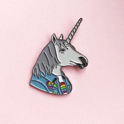 Rainbow Unicorn Enamel Pin